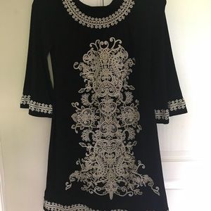 Black and white INC dress